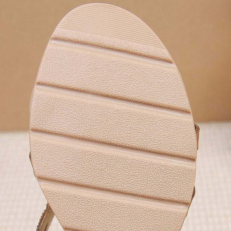 Women’s Rhinestone Wedge Sandals | Bohemian Elastic Strap Summer Platform Sandals