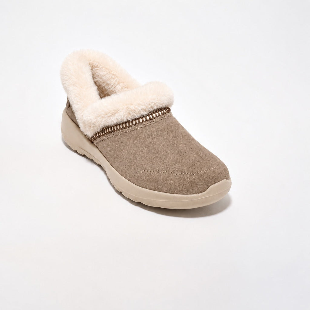 Women’s Water-Repellent Suede Cozy Slip-Ons