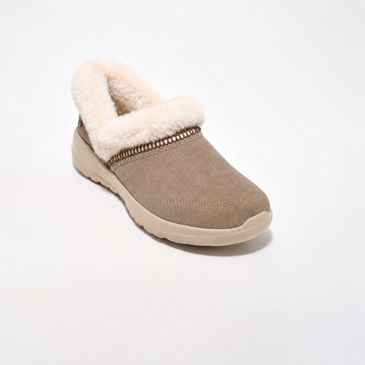 Women’s Water-Repellent Suede Cozy Slip-Ons