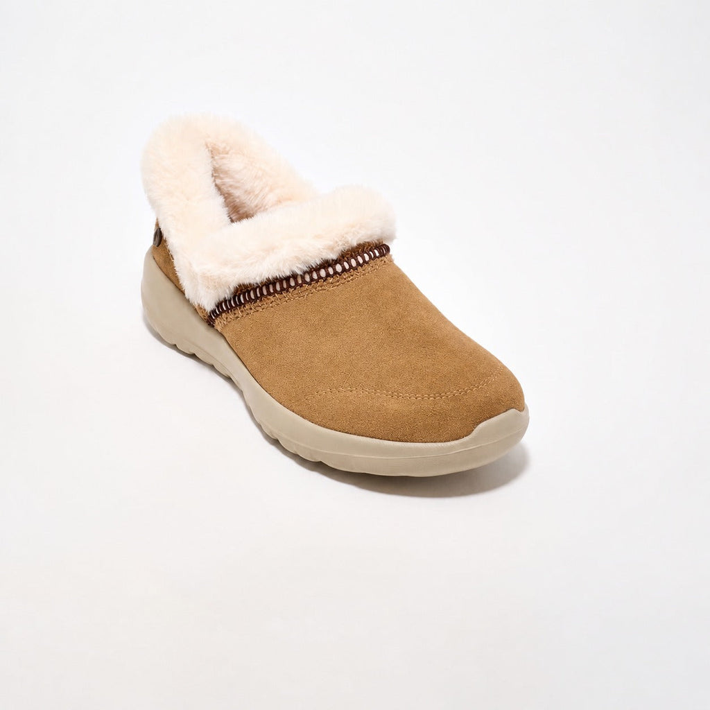 Women’s Water-Repellent Suede Cozy Slip-Ons