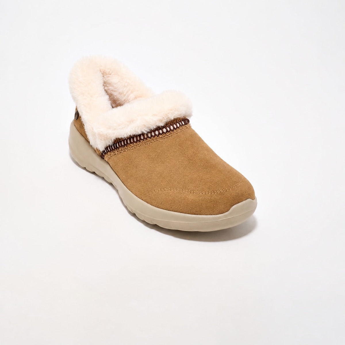 Women’s Water-Repellent Suede Cozy Slip-Ons